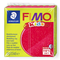 Modelovací hmota Fimo kids 42g Červená se třpytkami