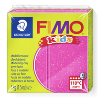 Modelovací hmota Fimo kids 42g Růžová se třpytkami