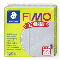 Modelovací hmota Fimo kids 42g Stříbrná se třpytky