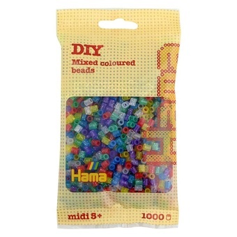 Hama® Zažehlovací korálky MIDI mix barev 1000ks H207-54