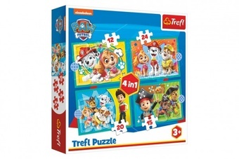 Trefl Puzzle 4 v 1 Tlapková Patrola Paw Patrol