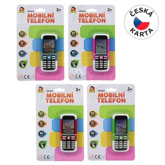 Mobilní telefon na baterie, 10,7 x 4,7 cm