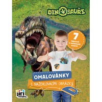 Omalovánky s nažehlovacími obrázky Dinosauři