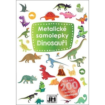 Metalické samolepky Dinosauri