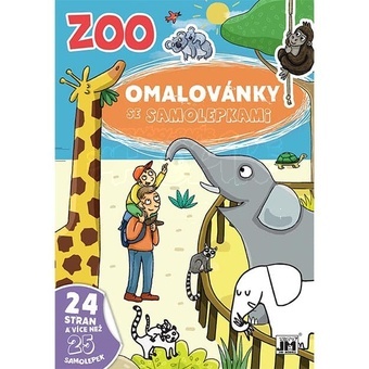 Omalovánky A4 se samolepkami ZOO